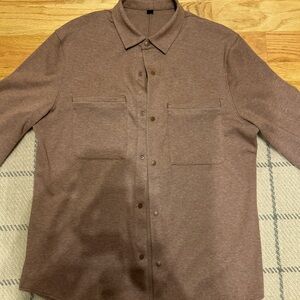 lululemon athletica Brown Casual Button Down Shirt